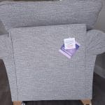 Grey fabric sofa set