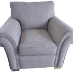 Grey fabric sofa set