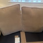 BEAUTIFUL 2 SEATER FABRIC CHESTERFIELD BEIGE