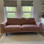 Snug Sofa. 1 year old. 3 seater modular sofa. Blush Pink.