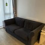 Large living room Sofa with Next Ltd fabric Dark Grey