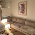 La Oca stone colour Corner Sofa