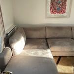 La Oca stone colour Corner Sofa