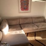 La Oca stone colour Corner Sofa