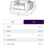 TYPE: 1-seater fixed leather, COLOUR: teak (dark brown), BRAND: San Antonio