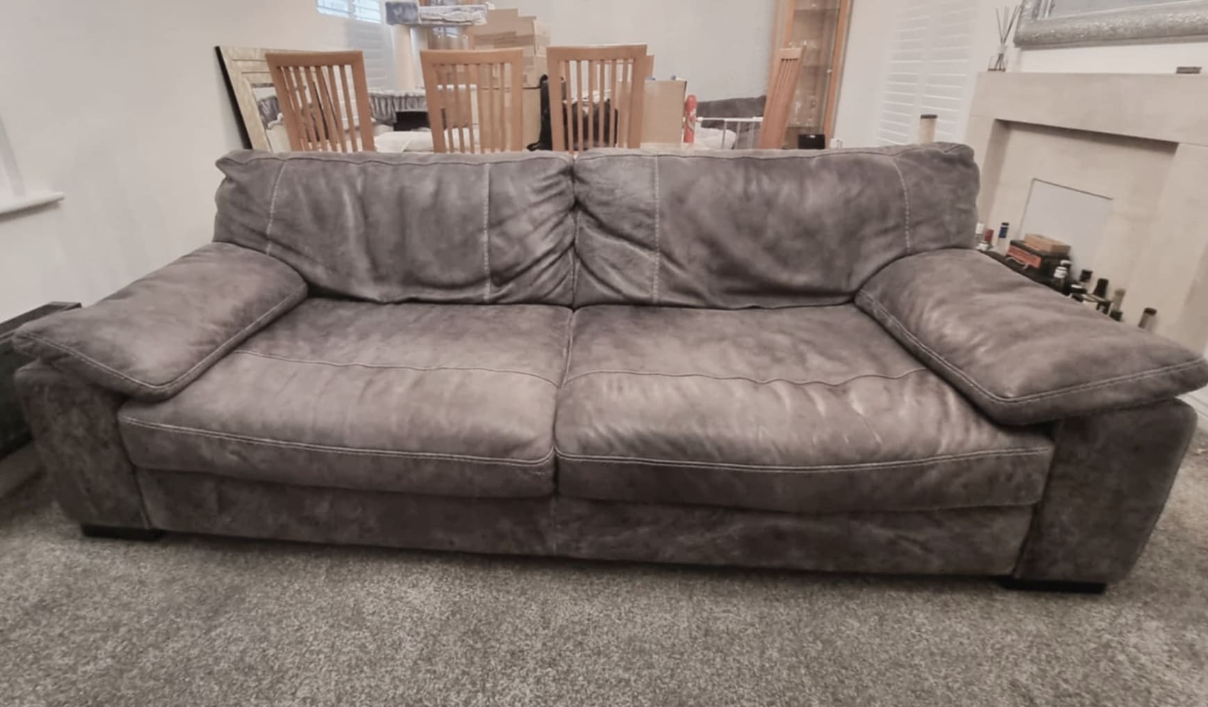 Sofology Linara Grey Large Seater Sofa Sofalistic The Sofa Marketplace buy and sell preloved sofas nationwide