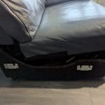 DFS New Falcon 3 seater powered recliner in Denim blue