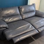 DFS New Falcon 3 seater powered recliner in Denim blue