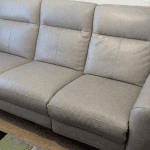 Oak Furniture Land - reclining sofa 3 seater - grey