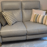 Oak Furniture Land - reclining sofa 2 seater - grey