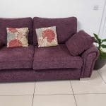 Scs Westwood fabric 3 seater sofa maroon