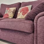 Scs Westwood fabric 3 seater sofa maroon