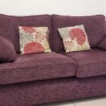Scs Westwood fabric 3 seater sofa maroon