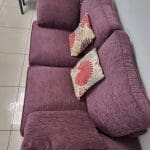 Scs Westwood fabric 3 seater sofa maroon