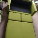 2 Seater Green Pull Out Sofa Bed