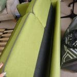 2 Seater Green Pull Out Sofa Bed
