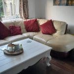 Lovelvleather corner sofa