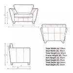 John Lewis Oslo Anthracite Sofa & Snuggler