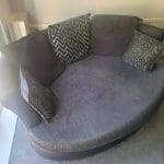 TWO PIECE DFS 4 SEATER SOFA & 3 SEATER CUDDLER SOFA