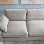 Mink Velvet Right Hand 3-4 Seater Corner Sofa