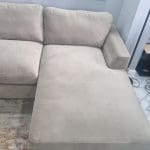 Mink Velvet Right Hand 3-4 Seater Corner Sofa