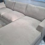 Mink Velvet Right Hand 3-4 Seater Corner Sofa