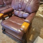 Three Piece oxblood 3 seater suite