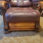 Three Piece oxblood 3 seater suite