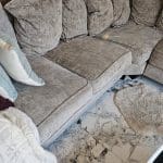 Huhe comfy beige corner sofa