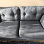 SofaSofa Poppy Collection Chaise Sofa in Linoso Midnight