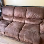 Brown 3 seater sofas
