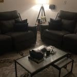 Scs Morgan electric recliner twin sofa 3 seater x2