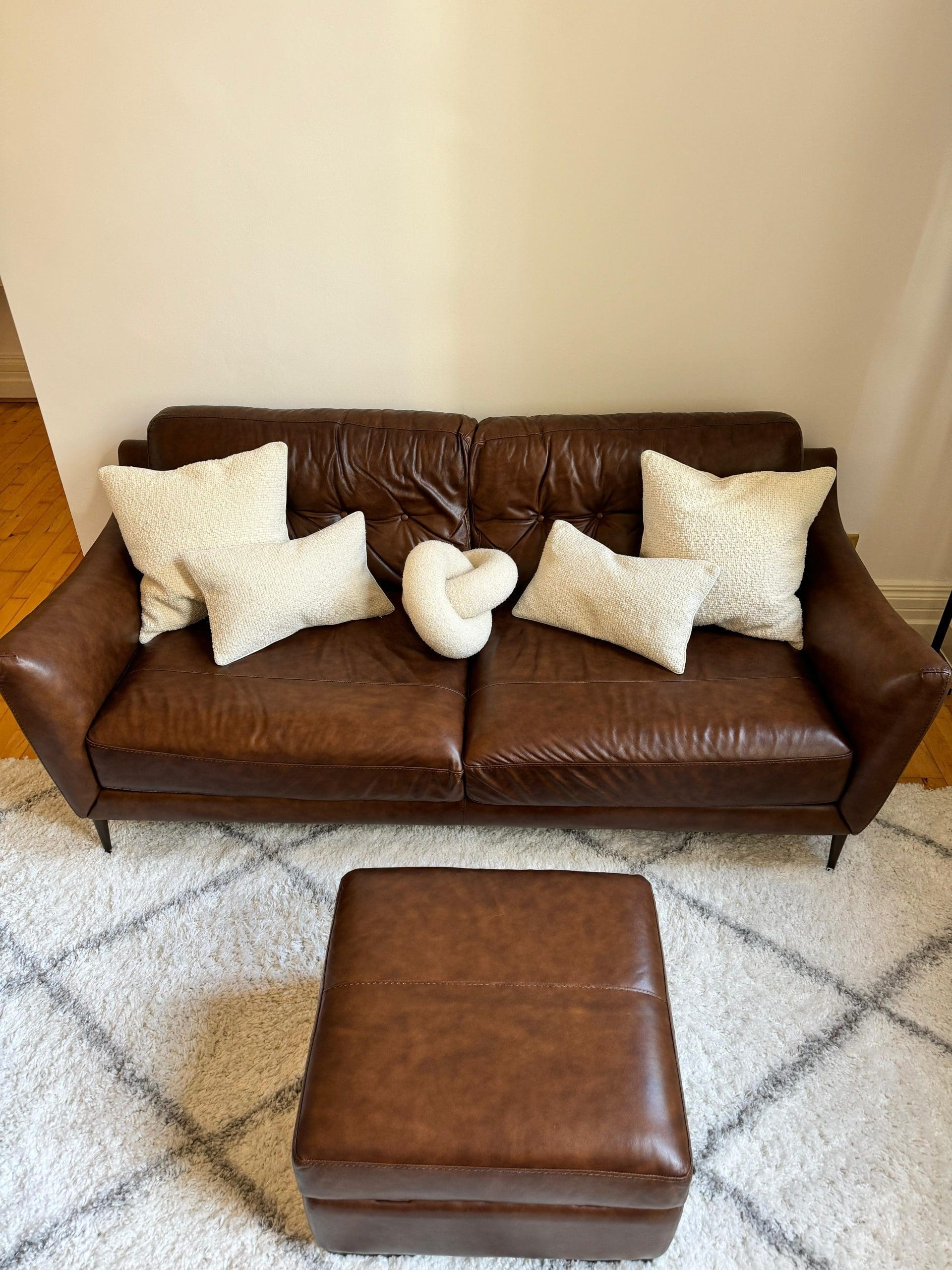 Sofology Cordelia Alaska Whisky Brown Leather Sofa Set Sofalistic The Sofa Marketplace buy and sell preloved sofas nationwide