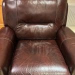 Dark Burgundy One Seater Sofa