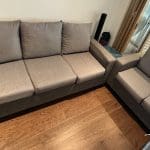 Stylish 3+2 Seater Grey Sofa Set – Like New!