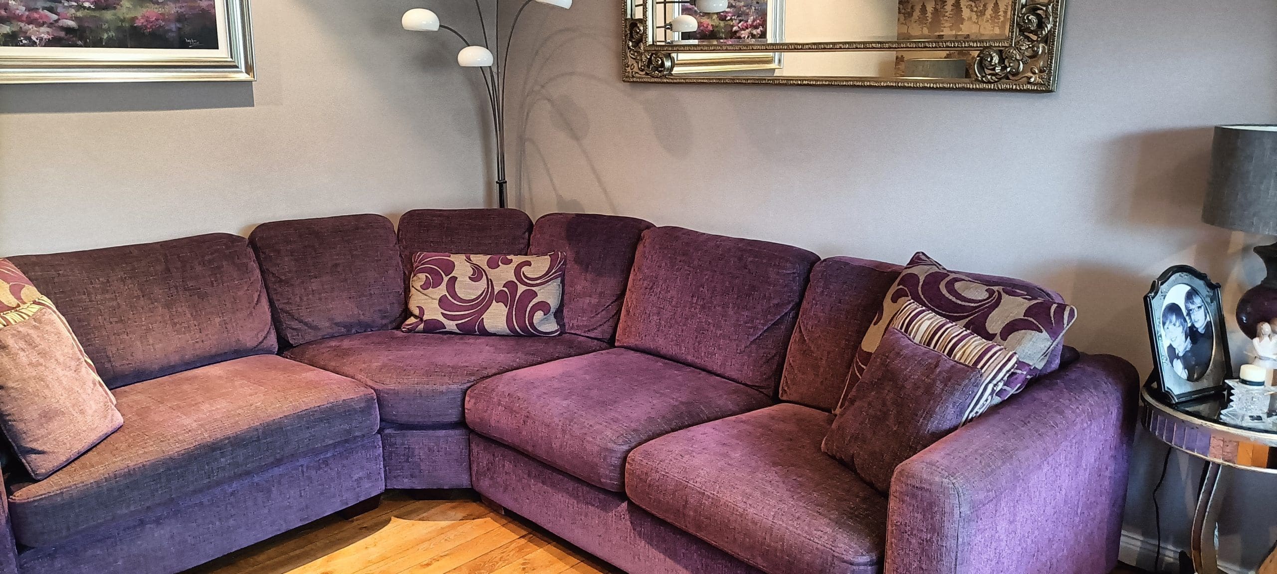 Corner Sofa from Creations. And s ivel cuddle chair