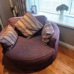 Corner Sofa from Creations. And s ivel cuddle chair