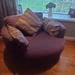 Corner Sofa from Creations. And s ivel cuddle chair