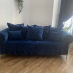 Royal Blue Sofa