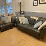 John Lewis Oslo Anthracite Sofa & Snuggler