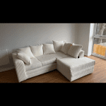 Jumbo cord Cream Corner sofa