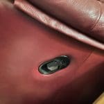 G plan burgundy 2 & 3 seater leather sofa