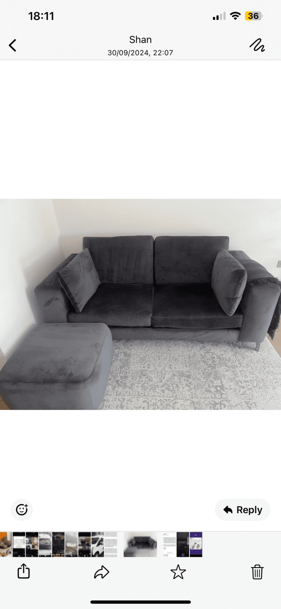 Brand new DFS sofa