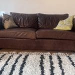John Lewis Leather Sofabed & Armchair