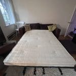 John Lewis Leather Sofabed & Armchair