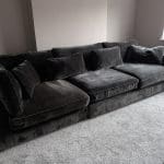 Sofology - Cavalli 3 seater (detachable arms) + Corner piece in Chenille Blanik Slate Mix