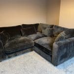 Sofology - Cavalli 3 seater (detachable arms) + Corner piece in Chenille Blanik Slate Mix