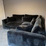Sofology - Cavalli 3 seater (detachable arms) + Corner piece in Chenille Blanik Slate Mix