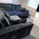 Sofology - Cavalli 3 seater (detachable arms) + Corner piece in Chenille Blanik Slate Mix