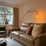 Brand New Beige Leather Sofa